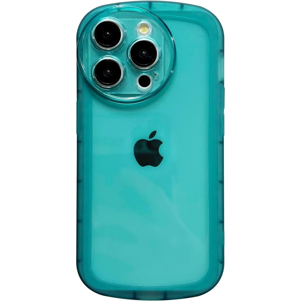 Callyue Color Silicone Case for iPhone 15 Pro, 6.1 Inch Anti-Scratch Clear Green